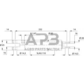 Hidraulinis cilindras stabdžių EPL30110