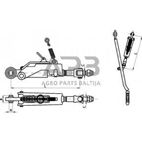 Stabilizatorius 496,50 mm – 518,00 mm CBM SLAA010