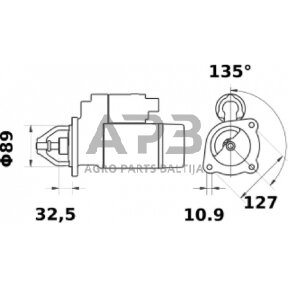 Starteris 12V 3.2kW MS222