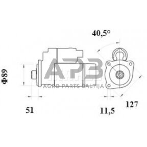 Starteris 12V 4.0kW MS974