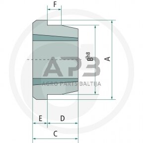 Stebulė įvorėms 184 x 89 mm