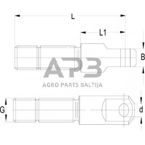 Strypo galas skirtas ASST-B L=198 Walterscheid 200284KK