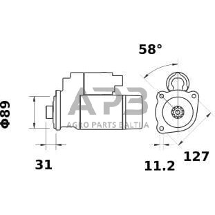 Starteris 24V, 5.5kW MS938 1