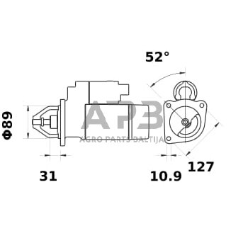 Starteris 12V 4kW MS652 1