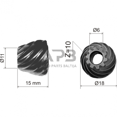 Krumpliaratis Makita 9553NB, 9554NB, 9554HN, 9555HN, 9557HN, 9558HN, DGA504, 9555NB, 227541-3, 2275413 1