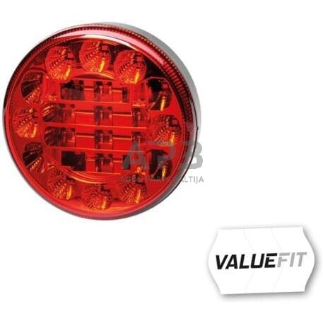 Stabdžių žibintas LED, apvalus, 10/30V, raudona, Ø 122mm, 24 LED, Hella ValueFit 2SB357027011 5