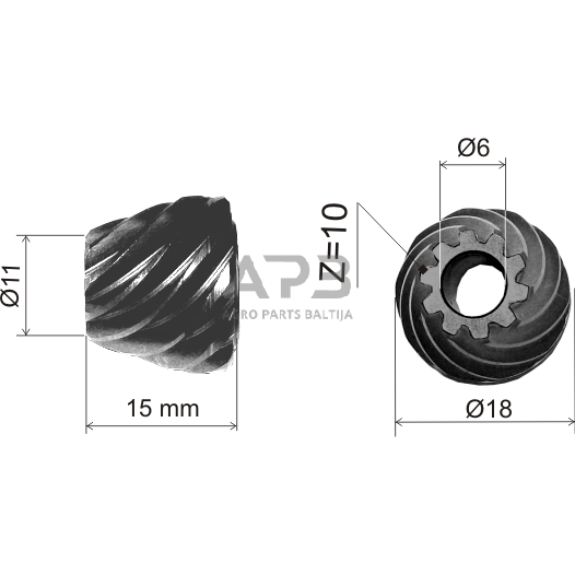 Krumpliaratis Makita 9553NB, 9554NB, 9554HN, 9555HN, 9557HN, 9558HN, DGA504, 9555NB, 227541-3, 2275413 1