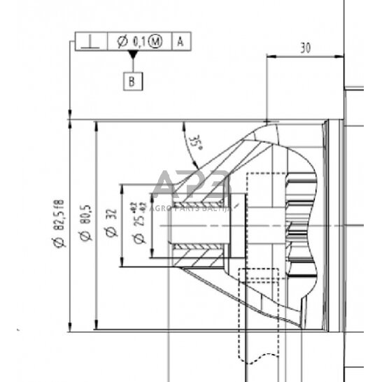 Starteris Mahle 12V, 3.2kW, 11 dantų MS737 1