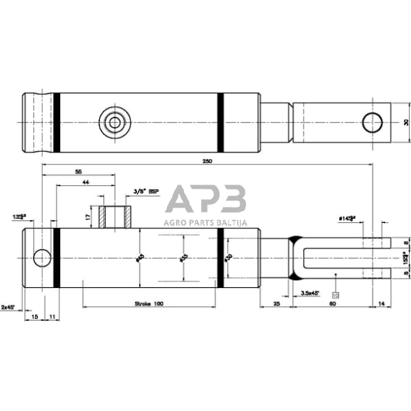 Hidraulinis cilindras stabdžių BC30100 2