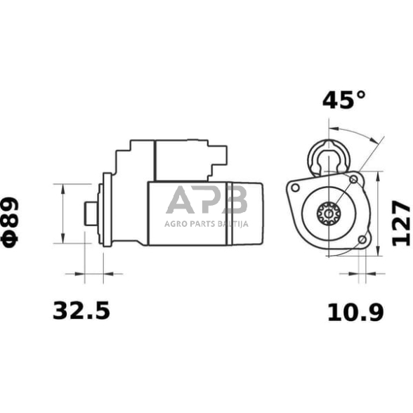 Starteris Mahle 12V 4.2kW IS1276 1