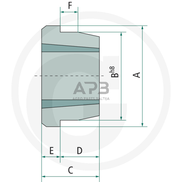 Stebulė įvorėms 184 x 89 mm 1