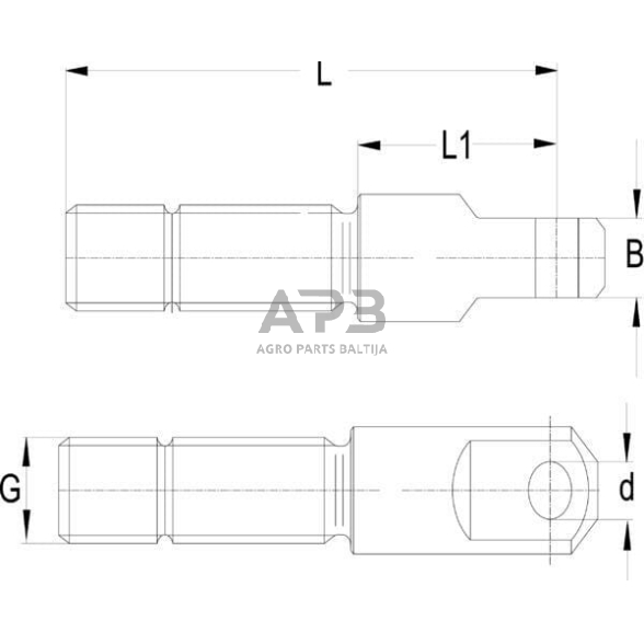 Strypo galas skirtas ASST-B L=198 Walterscheid 200284KK 1