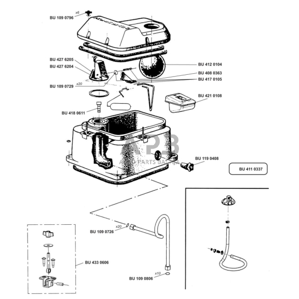 Tarpinių komplektas LA BUVETTE Thermolac 40 ir 75 BU1090979 1