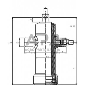 Teleskopinis cilindras Di Natale-Bertelli TC3022F