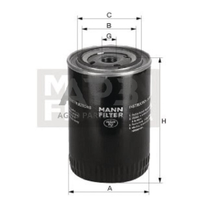 Tepalo filtras MANN-FILTER W1019