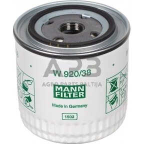 Tepalo filtras MANN-FILTER W92038