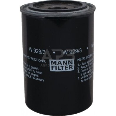 Tepalo filtras MANN-FILTER W9293