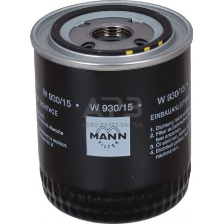 Tepalo filtras MANN-FILTER W93015