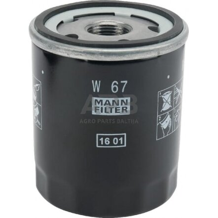 Tepalo filtras MANN-FILTER W67GJ