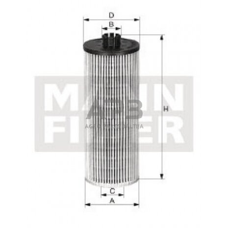 Tepalo filtras MANN-FILTER HU12122X 1