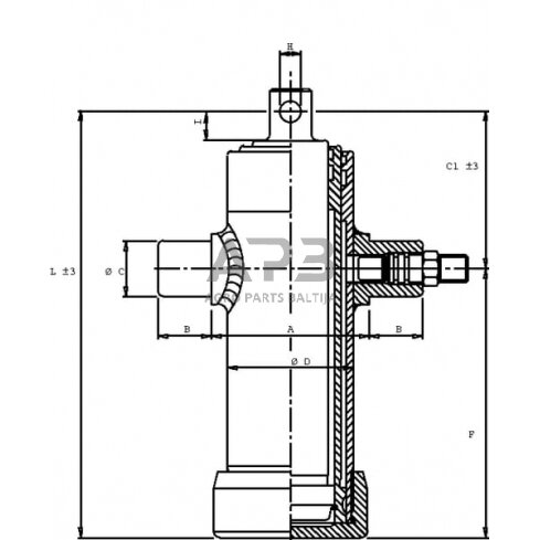 Teleskopinis cilindras Di Natale-Bertelli TC3022F 1