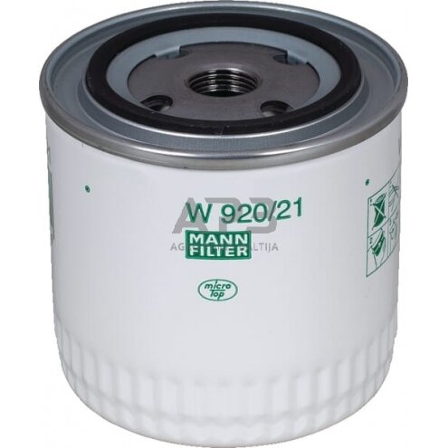 Tepalo filtras MANN-FILTER W92021