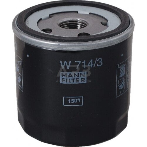 Tepalo filtras MANN-FILTER W7143