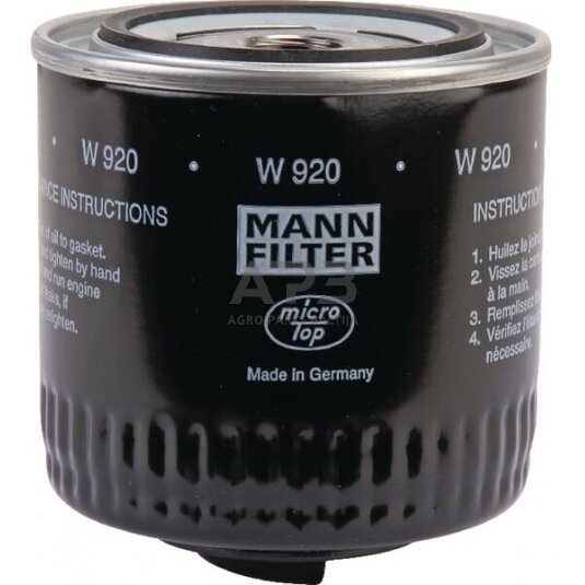 Tepalo filtras MANN-FILTER W920