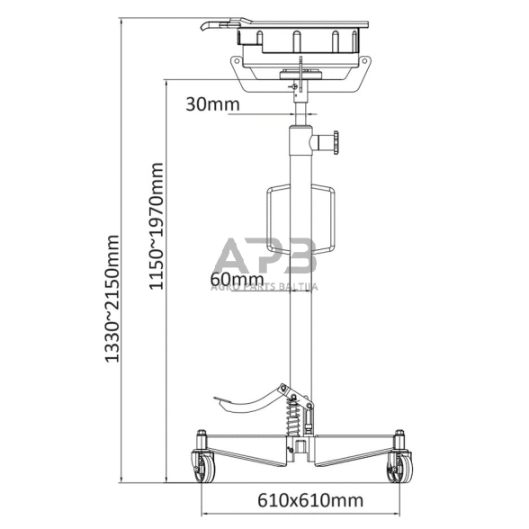 Tepalo surinkimo indas (plast.) 10l transmisijos domkratui 2