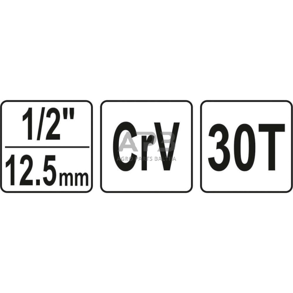 Terkšlė su kiauryme 1/2" 3