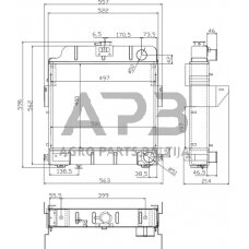 Traktoriaus radiatorius 3139030R92N