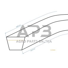 Trapecinis eigos diržas Husqvarna CTH150, CTH180, CTH171, CTH200 13x2819mm Li, 13x2869mm La