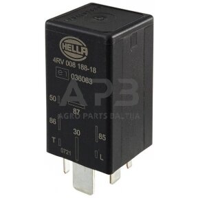 Traktoriaus pašildymo relė Hella 12V, 7 kontaktų 4RV008188181