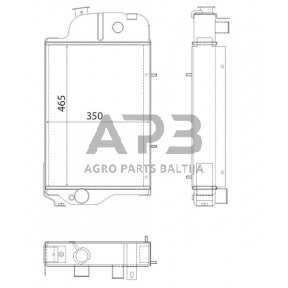 Traktoriaus radiatorius AL39290N