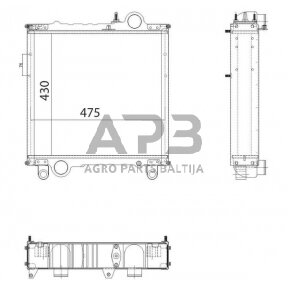 Traktoriaus radiatorius AL67563N