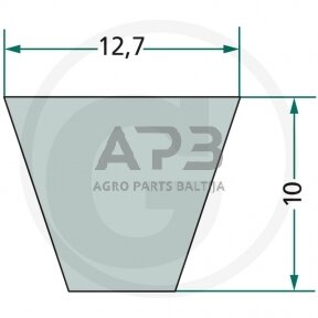 Trapecinis diržas SPA 12,7x1223mm Li, 12,7x1268mm La