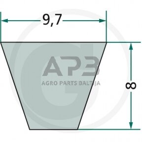 Trapecinis diržas SPZ 9,7x1375mm Li, 9,7x1413mm La