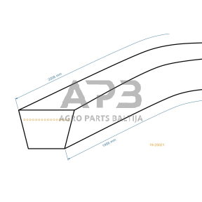 Trapecinis pjaunamosios diržas Cub Cadet 754-04062 pjaunamosios plotis F 38 ( 96 cm ) 13x1930mm Li, 13x1980mm La