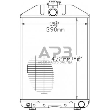 Traktoriaus radiatorius Renault 7700651604N 1