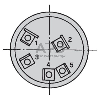 Traktoriaus užvedimo spynelė Cobo 0-1-2-3, 5 kontaktų 14179000 2