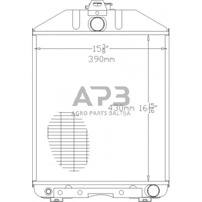 Traktoriaus radiatorius Renault 7700013120N 1
