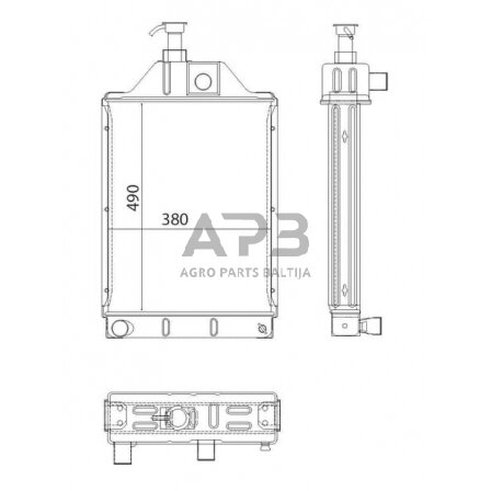 Traktoriaus radiatorius 897358M4N 2