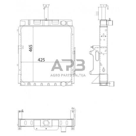 Traktoriaus radiatorius 84524C93N 1