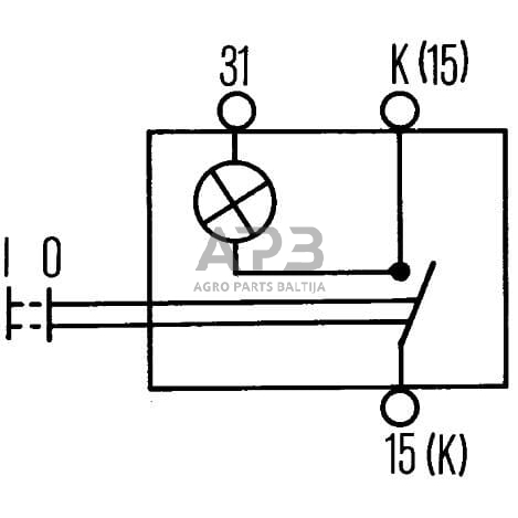 Traukiamas jungiklis 12/24V, Ø14.5mm Hella 6ED004778011 3