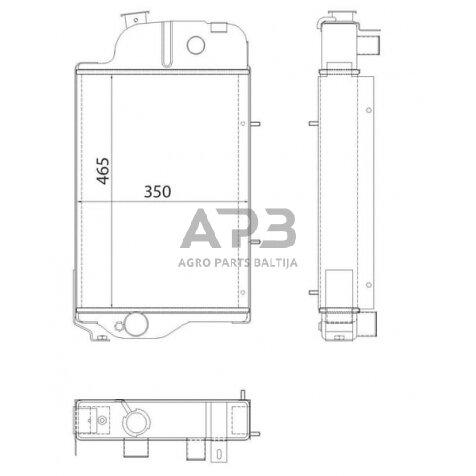 Traktoriaus radiatorius AL39290N 1