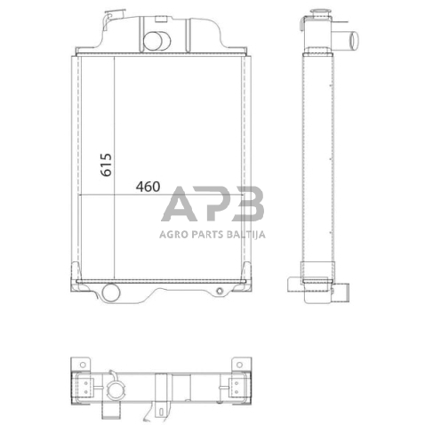 Traktoriaus radiatorius AL37566N 1