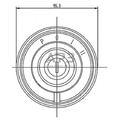 Traktoriaus užvedimo spynelė Pneutron P-0-1-2-3, 10 kontaktų 20501003PN 2