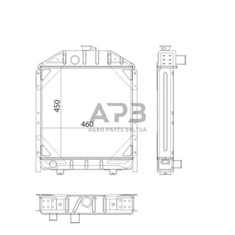 Traktoriaus radiatorius 5096597N 1