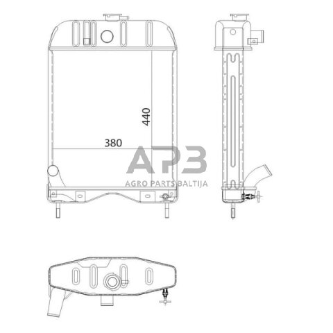 Traktoriaus radiatorius 894319M92N