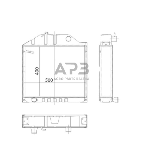Traktoriaus radiatorius V35829310N 1
